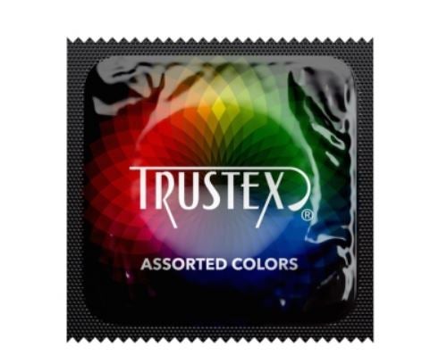 Trustex® Lubricated Latex Condoms, Assorted Colors