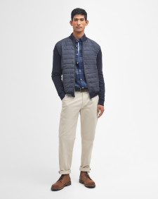 Essential Carn Quilted Jumper Classic Navy