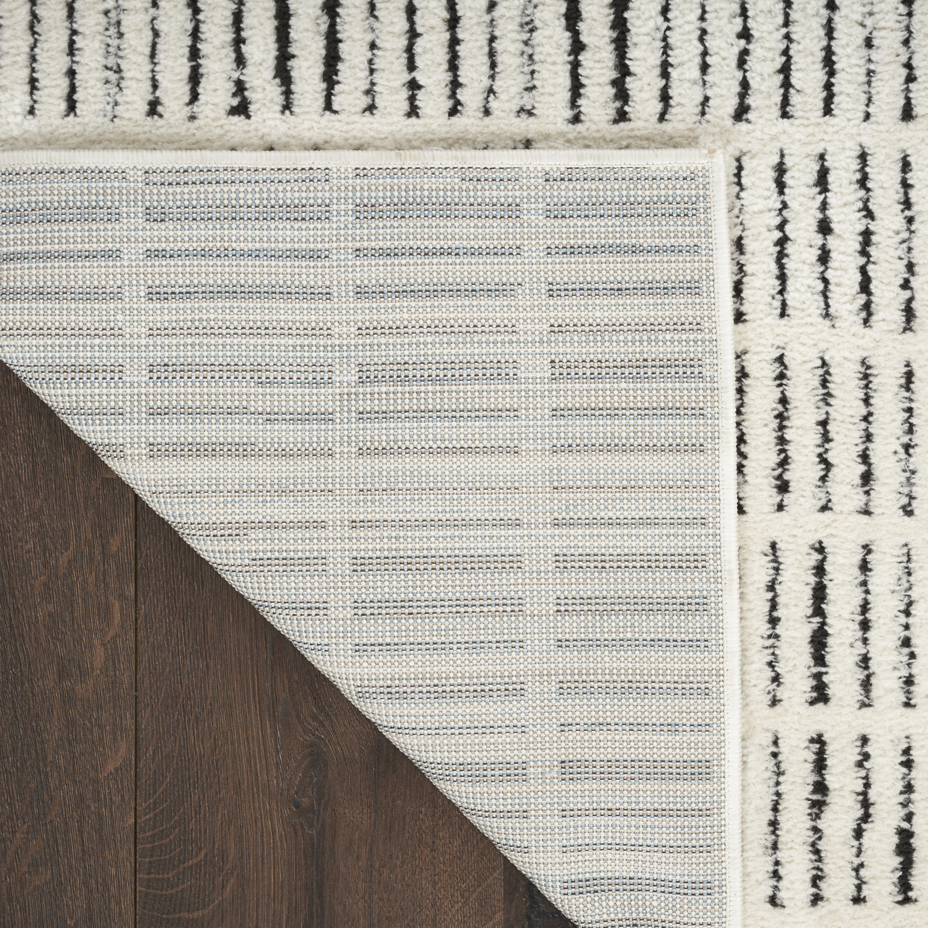 Nourison Modern Comfort 9' x 12' Ivory Black Scandinavian Indoor Rug