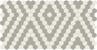 Unglazed Mosaics – Porcelain Diamond Weave 1″ Hexagon Mosaic