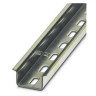 DIN Rail Steel 15 H x 6.2 W mm Hole 25 mm Hole Spacing Silver 425 L x 15 H x 35 W mm