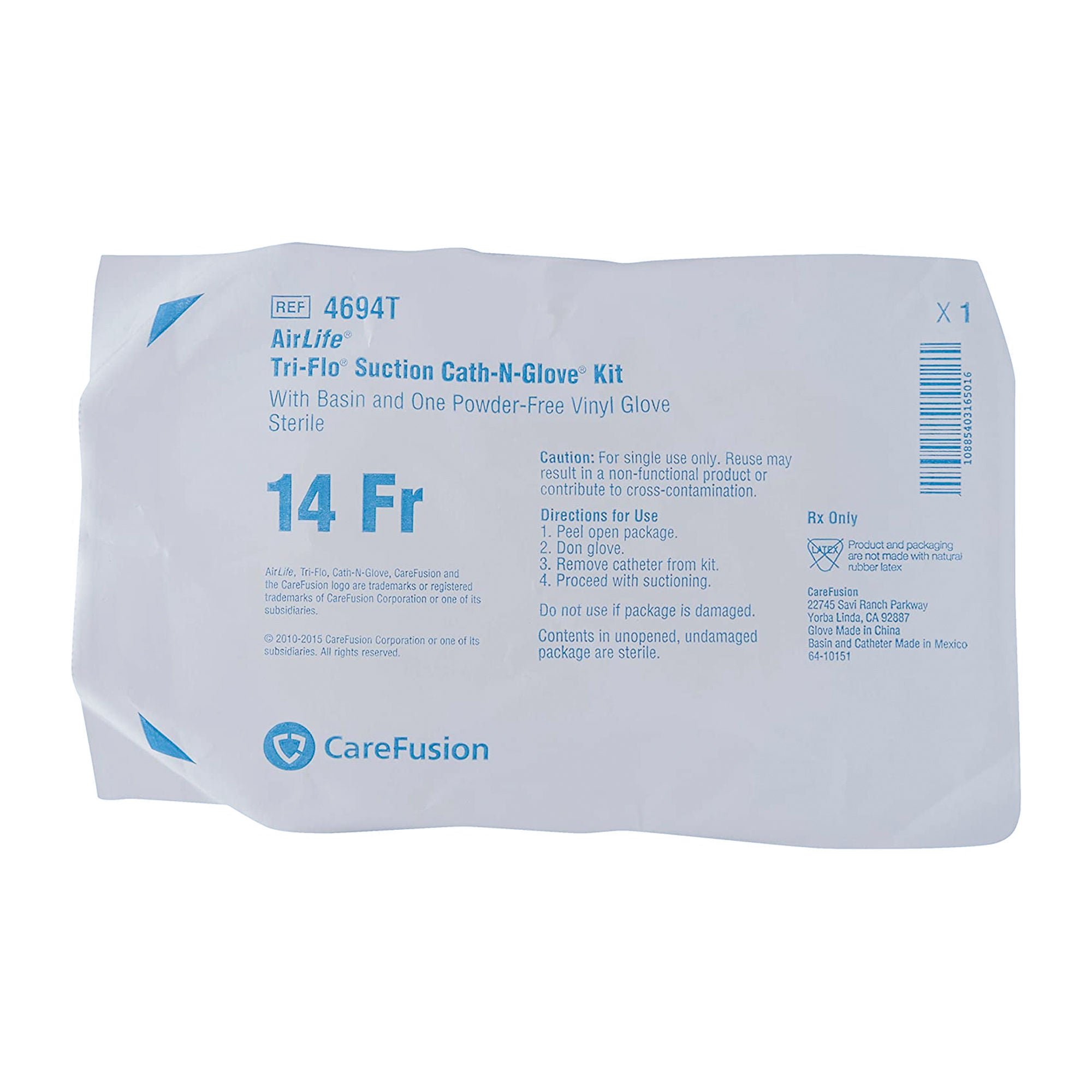 AirLife® Cath-N-Glove® Suction Catheter Kit, 14 Fr.