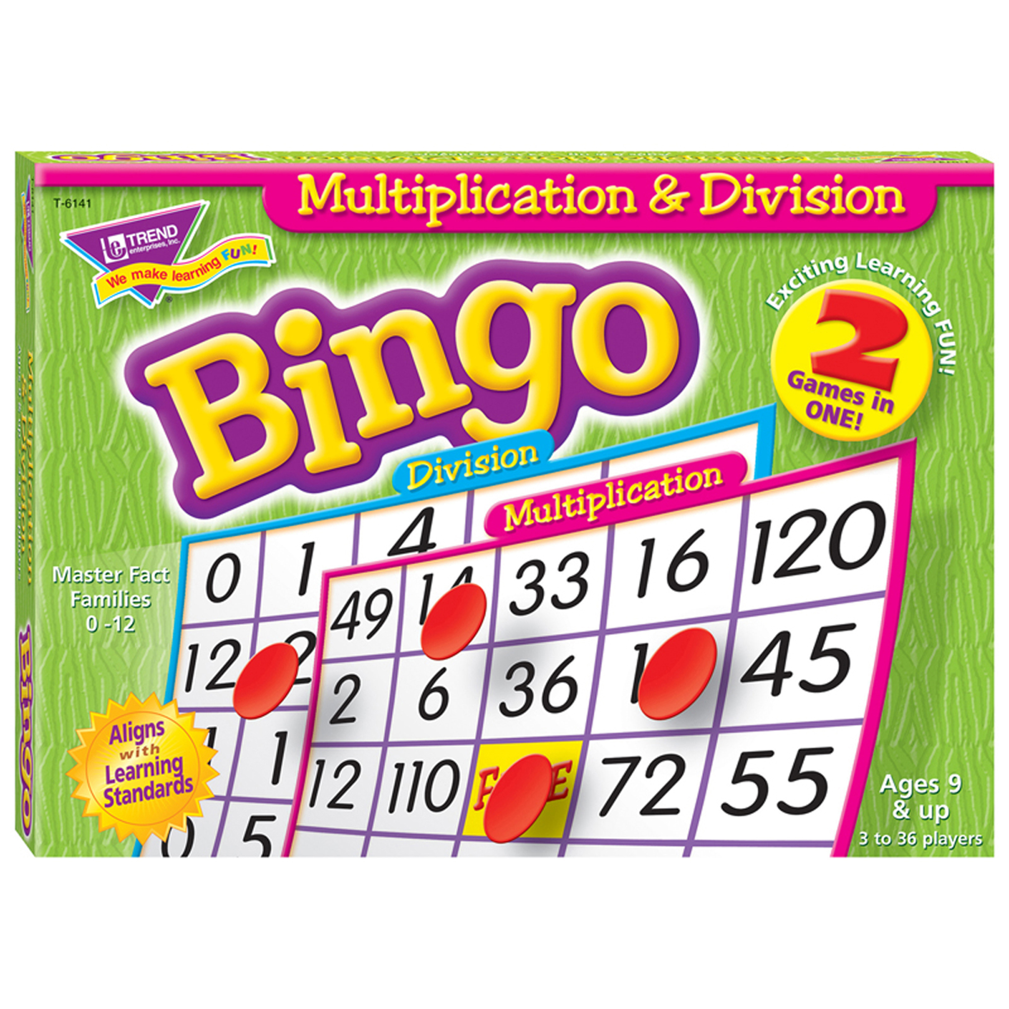 TREND Multiplication & Division Bingo Game