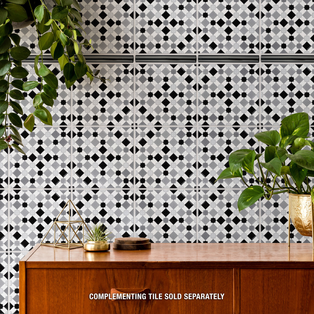 Sevillano Giralda Light Grey 7-7/8 in. x 7-7/8 in. Ceramic Wall Tile