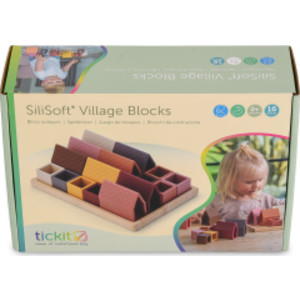 SiliSoft&reg; Village Blocks, Set of 16