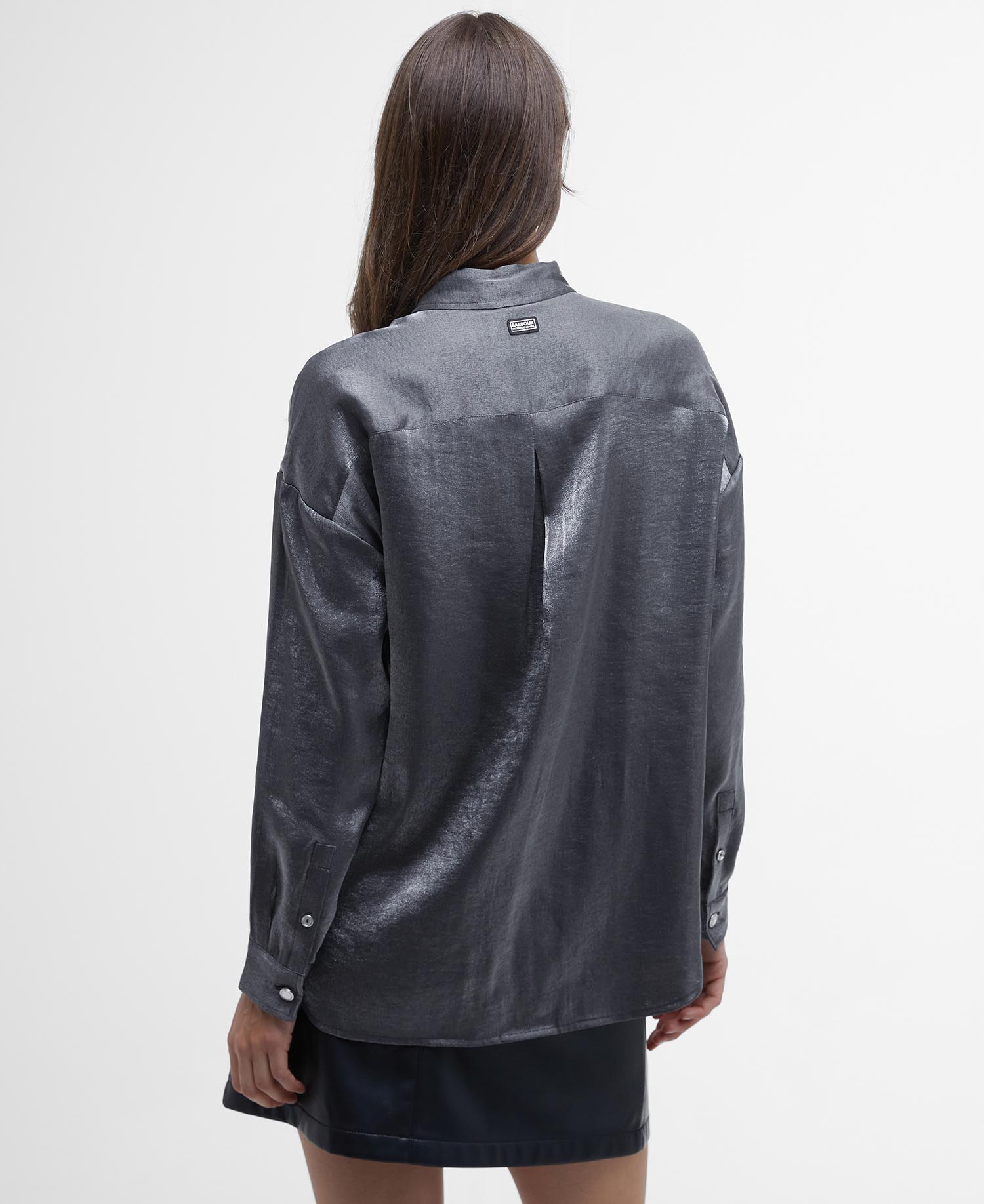Della Satin Long-Sleeved Shirt image number 2