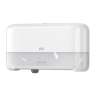 SCA558060, Tork, T7 Optiserve 2-Roll Coreless Bath Tissue Dispenser, White