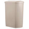Rubbermaid Commercial, Streamline, Step-On, 24 gal, Resin, Beige, Rectangle, Receptacle