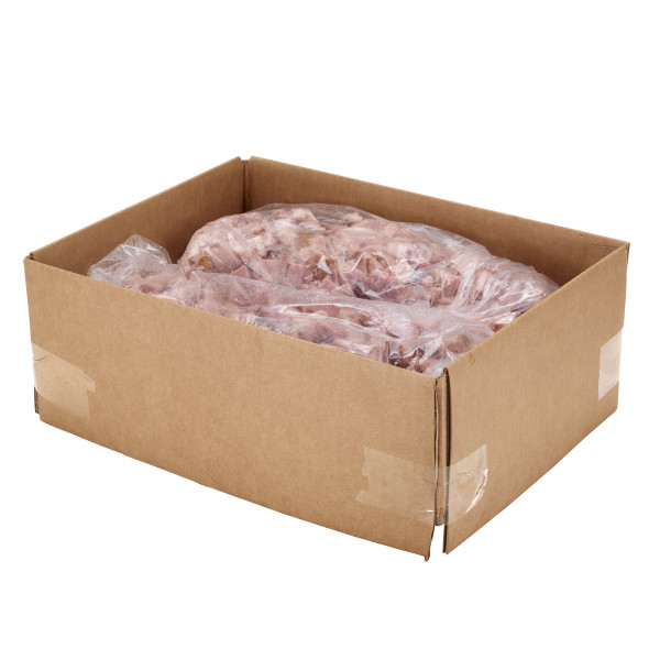 HORMEL(r) Ham, Water Added, Diced, Frozen, .75 inch, 10 lb . C1RM - Front Right Open Case (Hi Res)