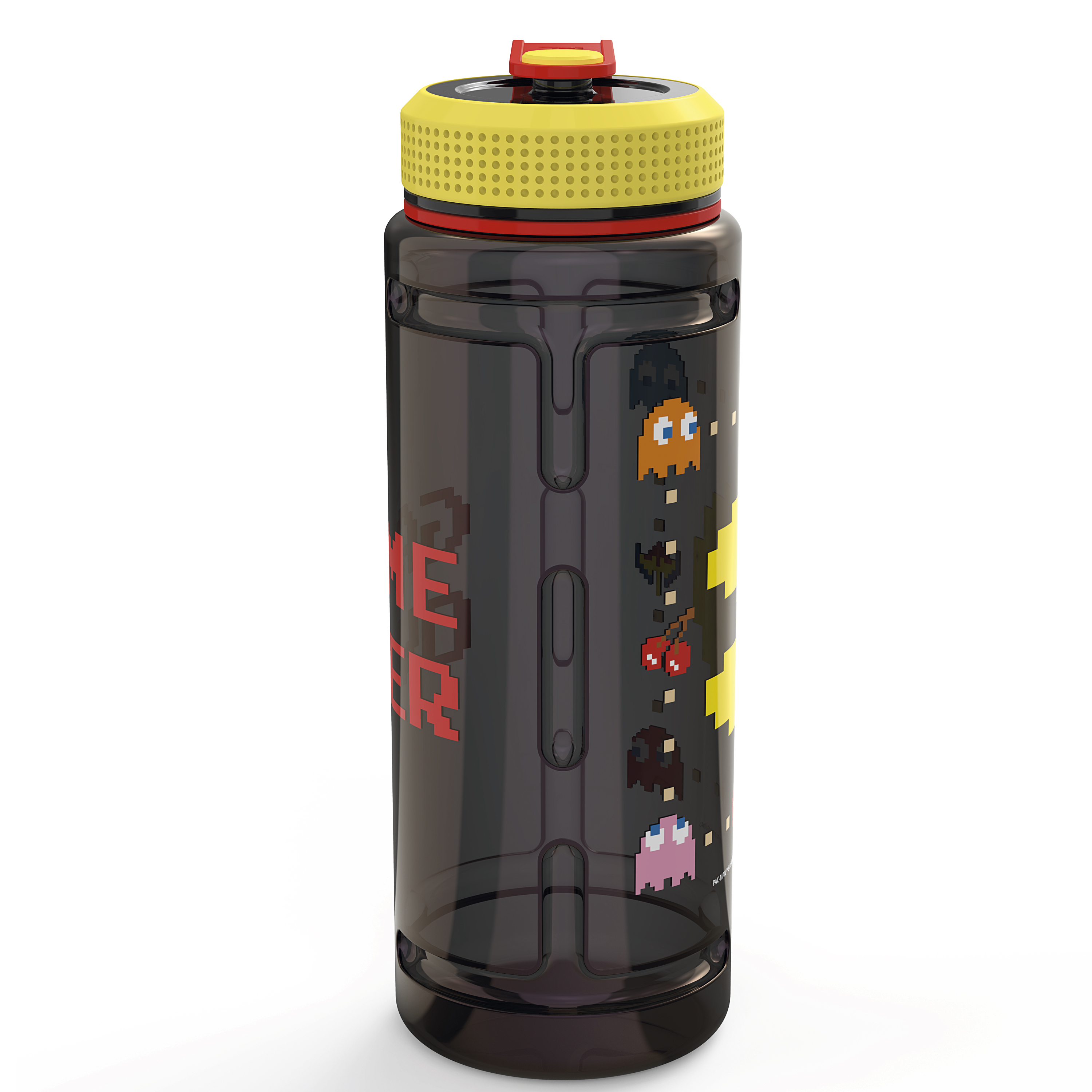 Pac Man 36 ounce Reusable Plastic Water Bottle, Pac Man and Ghosts slideshow image 4
