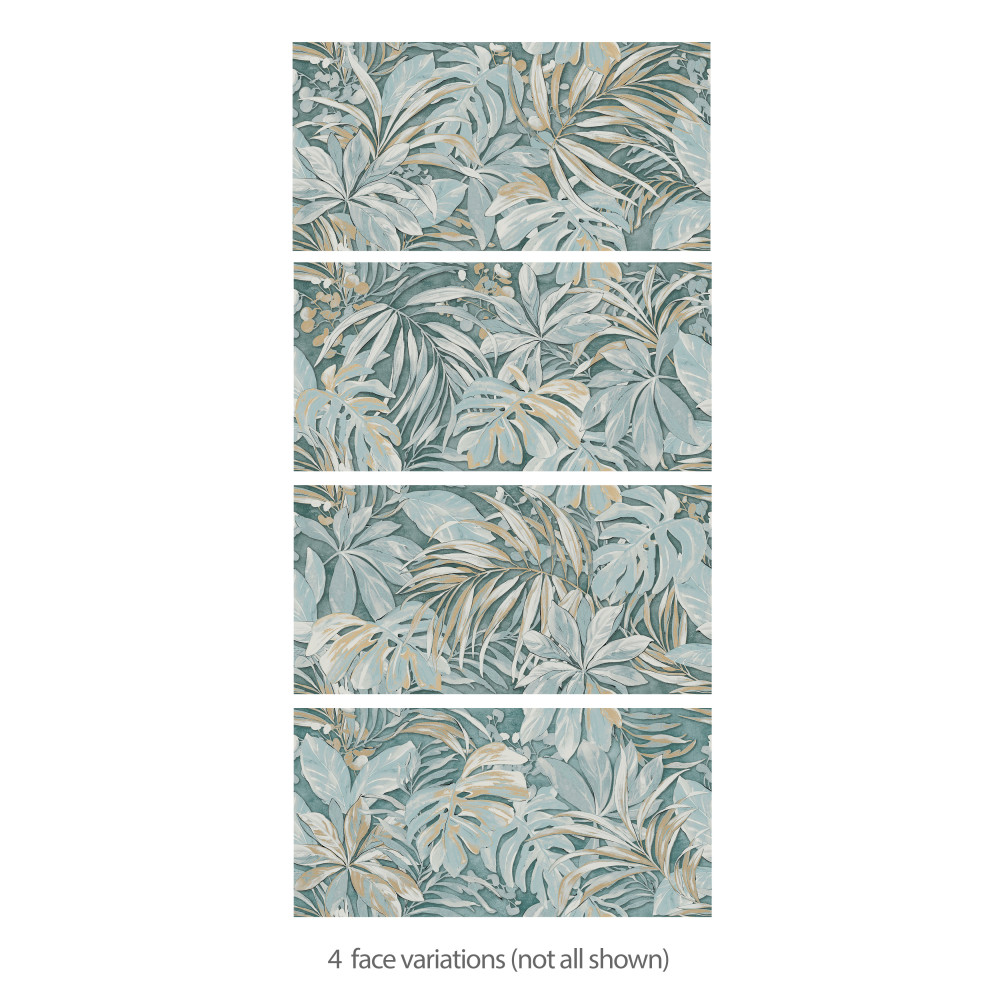 Parete Tropici Blue 23-1/2 in. x 47 in. Porcelain Floor and Wall Tile