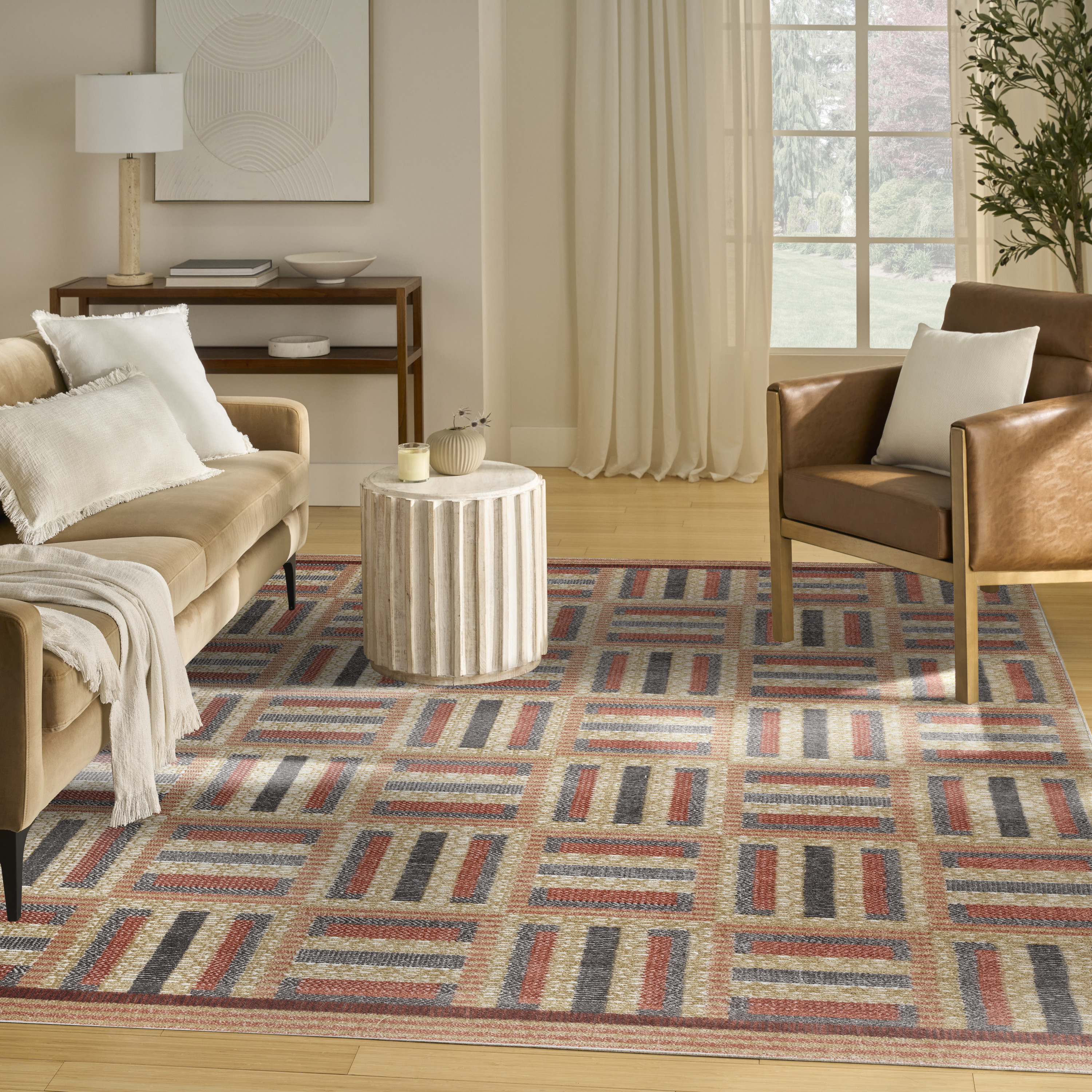 Nourison Nordic 8' x 10' Multicolor Modern Indoor Rug