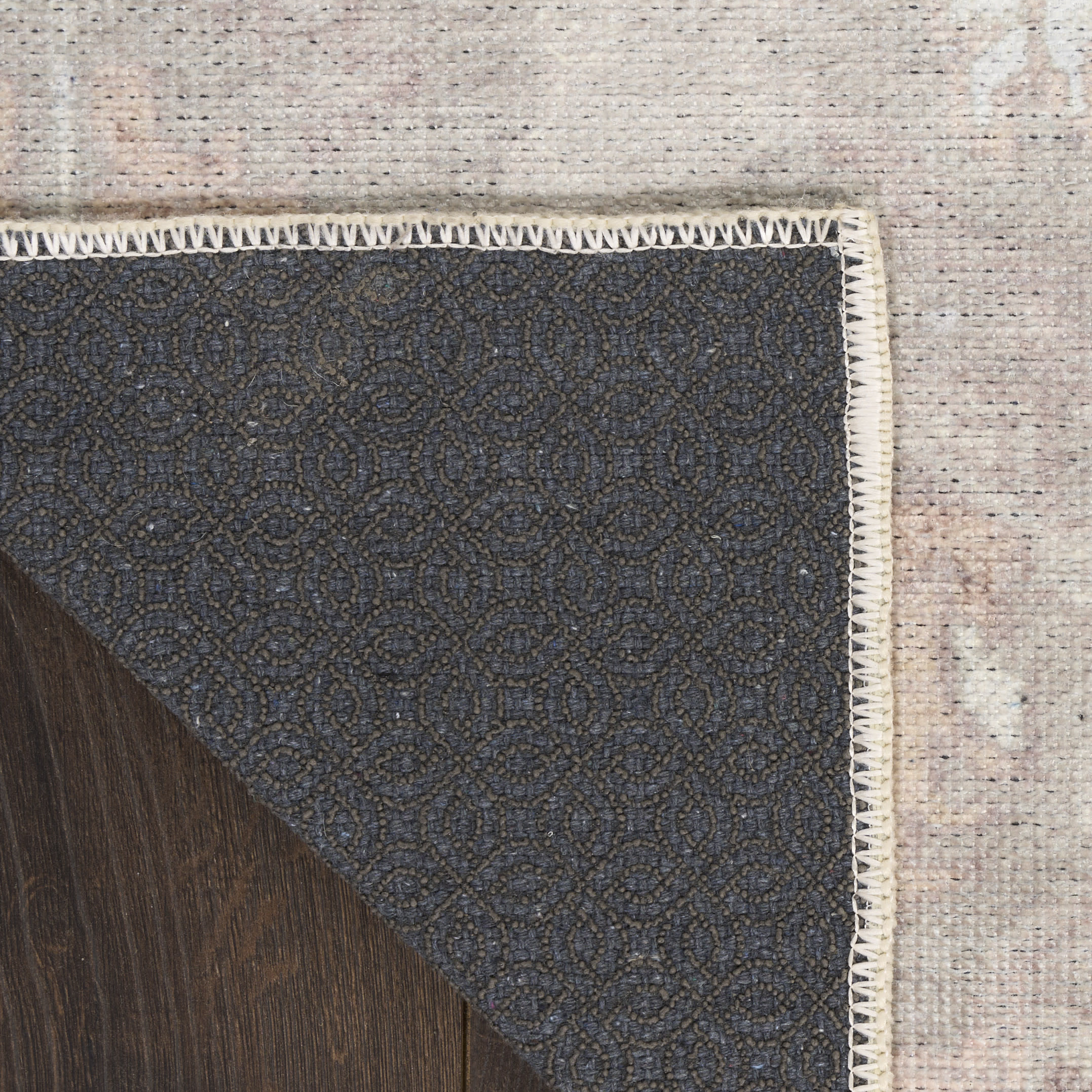 Nourison Vintage Washables 7'10" x 9'10" Grey Vintage Indoor Rug