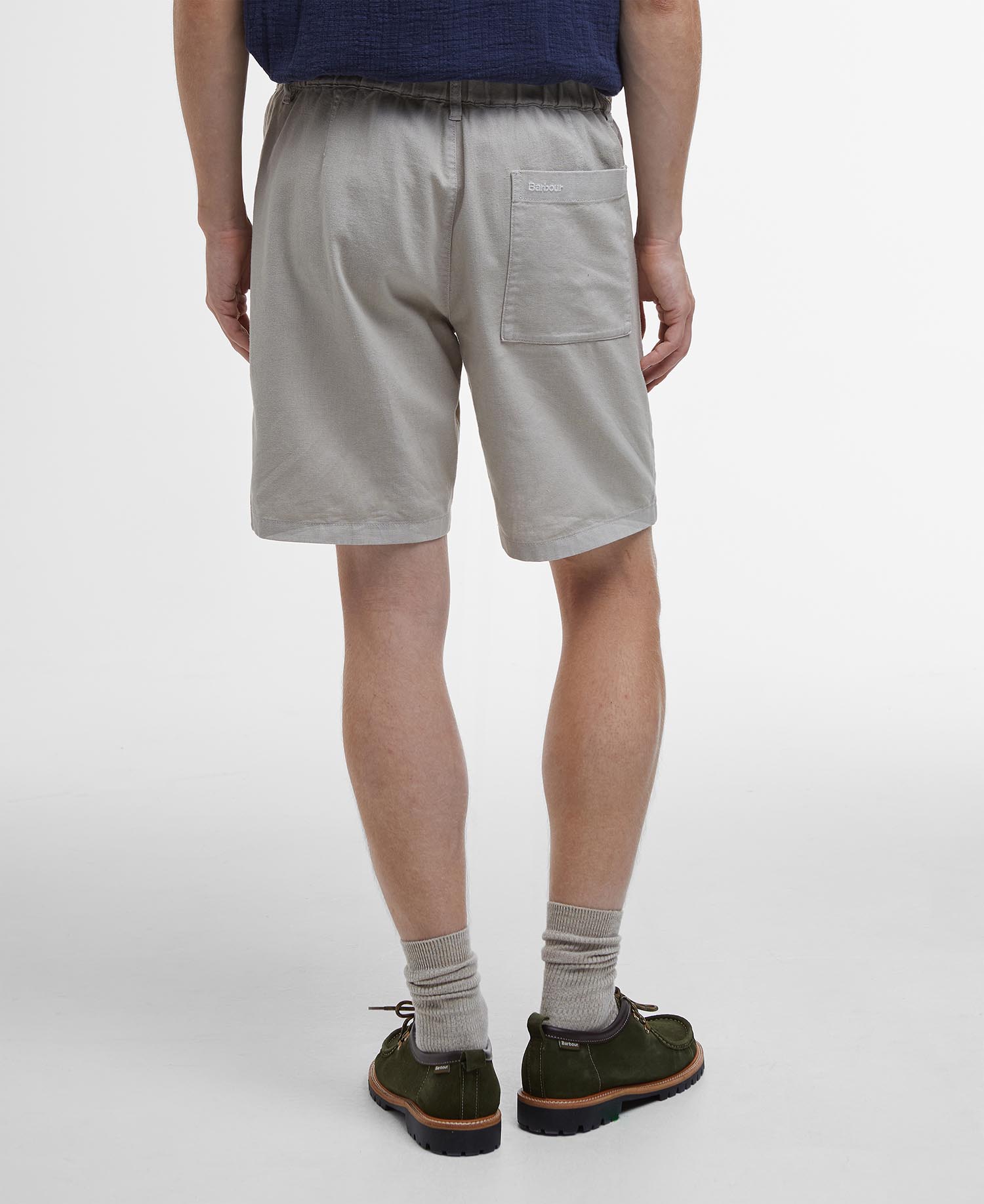 Natural Linen-Blend Shorts image number 2
