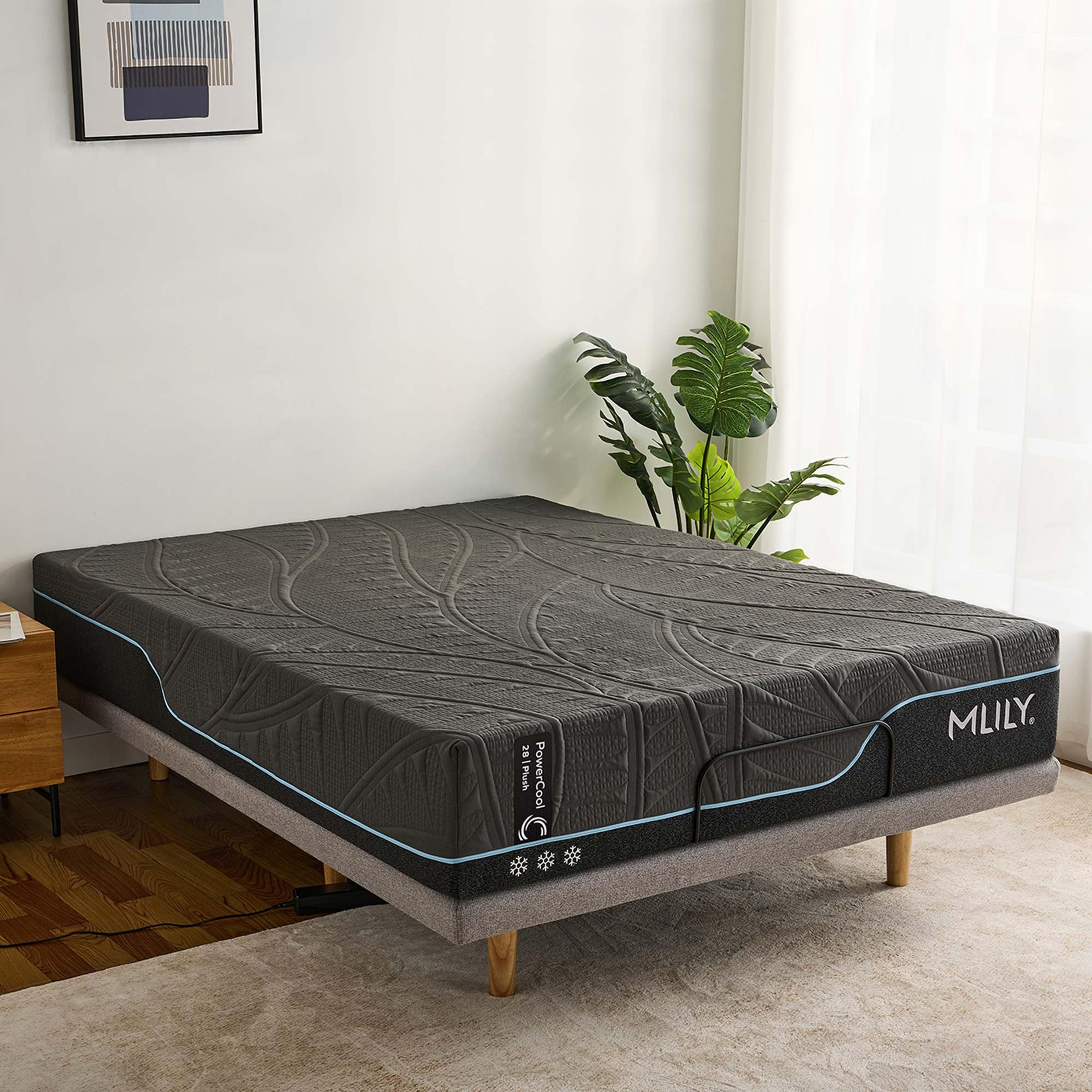Lifestyle image of the  Mlily Powercool 28 Mattress, Plush from Forty Winks