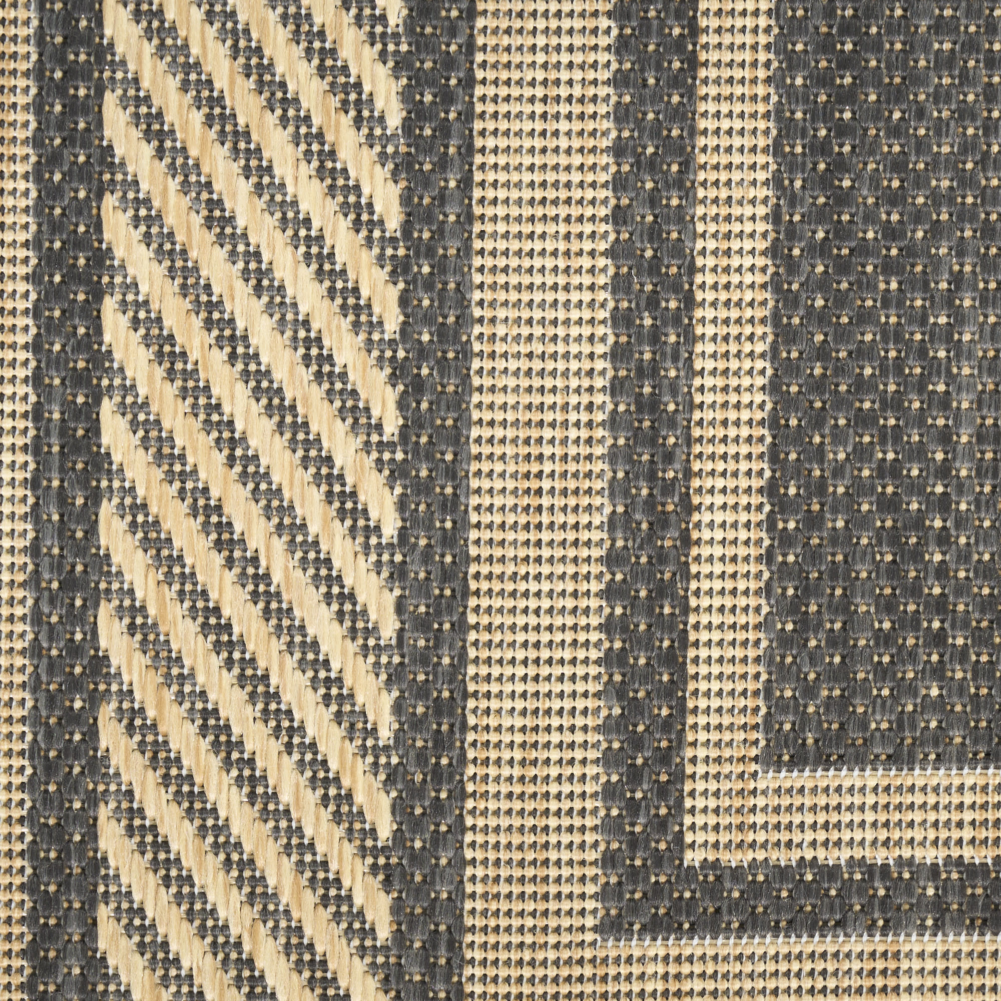 Nourison Horizon Indoor/Outdoor 9' x 12' Charcoal Modern Rug