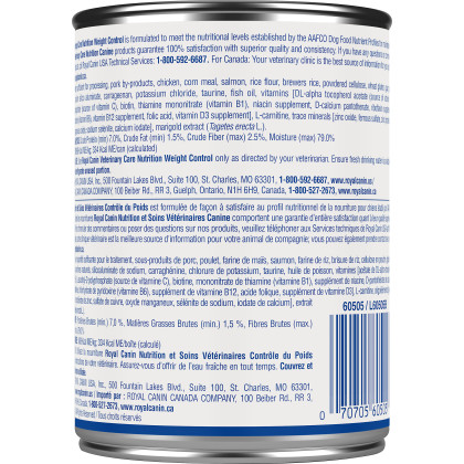 Royal Canin Veterinary Diet Canine Weight Control Canned Dog Food