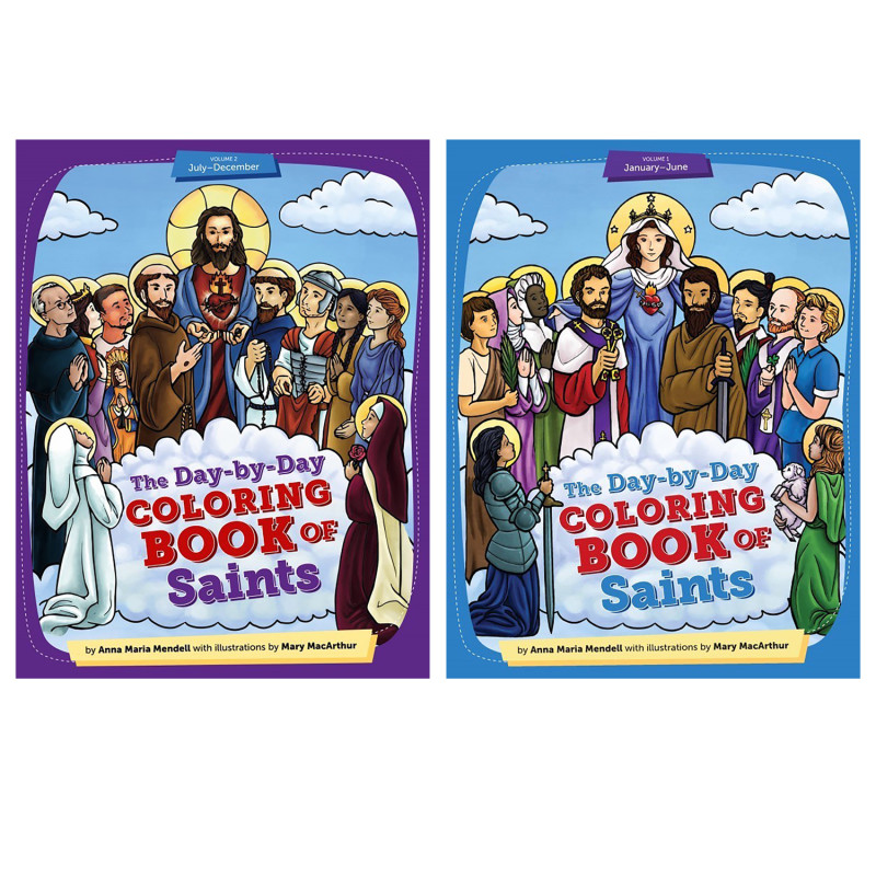Day-by-Day Coloring Book Volumes 1-2, 2 Books