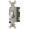 HBL® Industrial Toggle Switch Extra Heavy Duty 30A 120/277V 2-Pole White