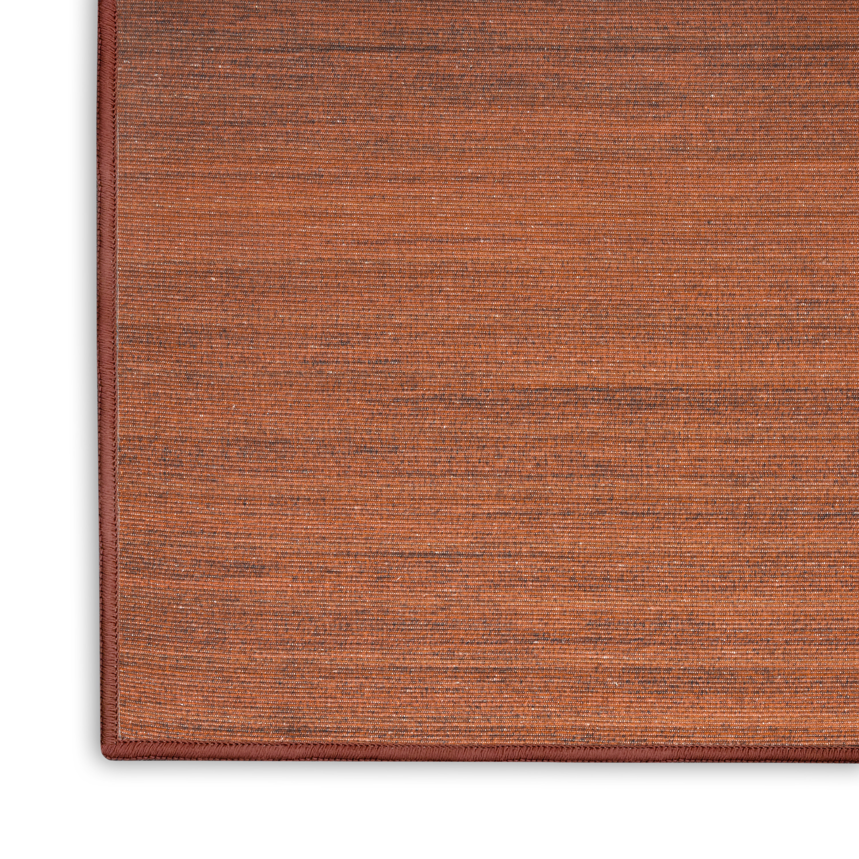 Nourison Washable Essentials 7'10" x 9'10" Brick Modern Indoor Rug