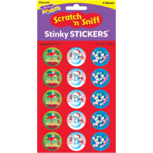 Pegatinas Stinky® navideñas/de menta, 60 u.