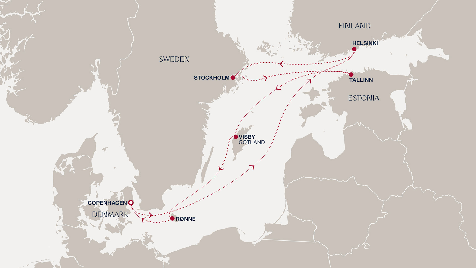 Itinerary map