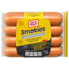 Oscar Mayer Hardwood Smoked Smokies Uncured Smoked Sausage, 8 ct Pack