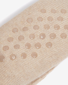 Cable Knit Lounge Socks Oatmeal