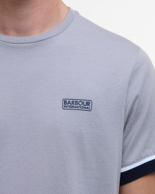 Deep Cuff Evan Tipped T-Shirt Pale Slate