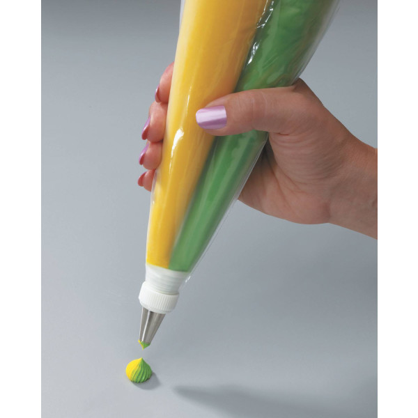 Two-Color 18" Disposable Pastry Bag