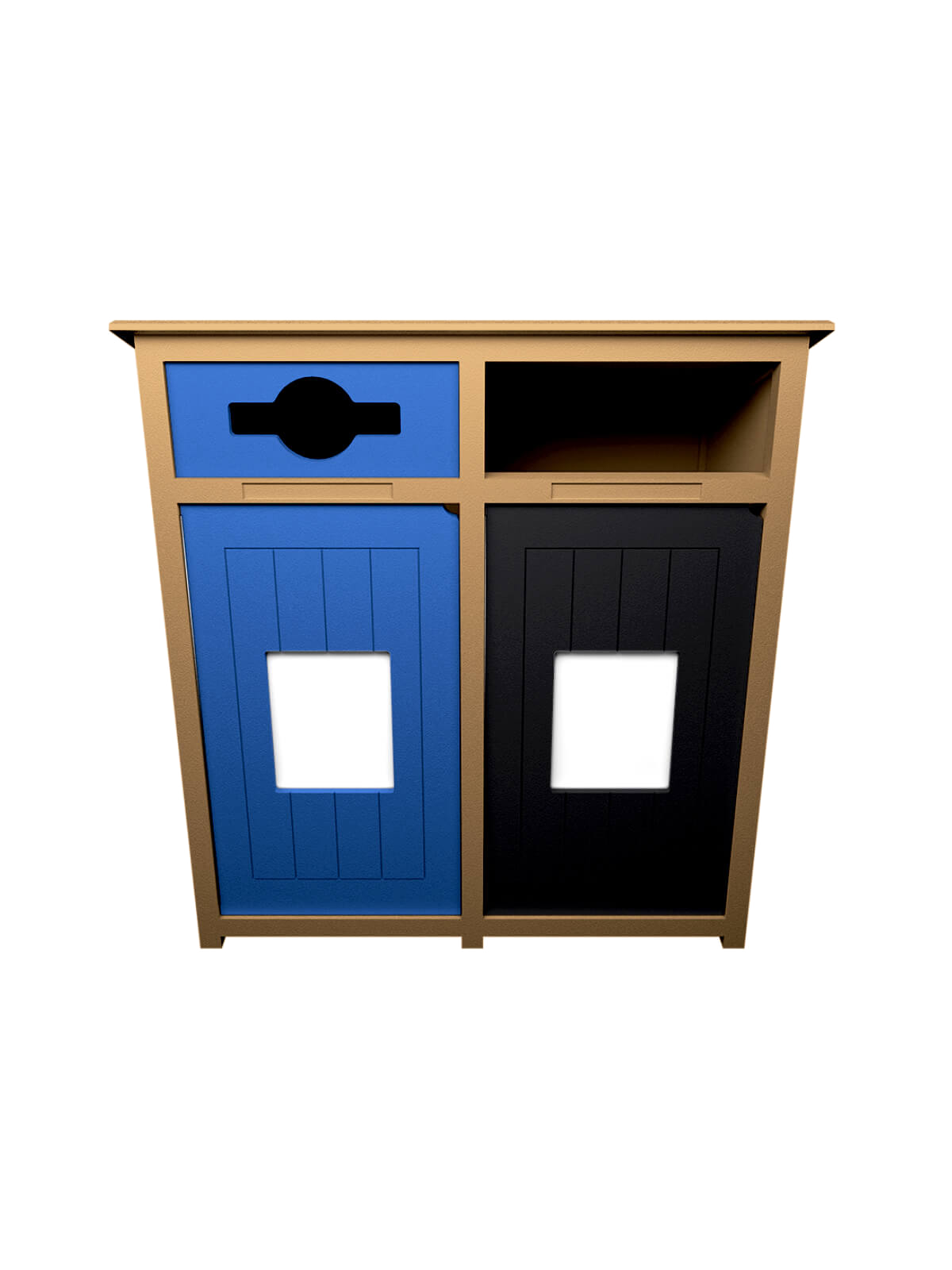 Busch Systems Aspyre Collection Aura Series double in cedar with blue and black doors