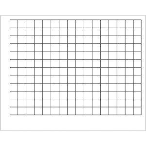 Graphing Grid (1 1/2" Squares) Wipe-Off® Chart, 22" x 28"