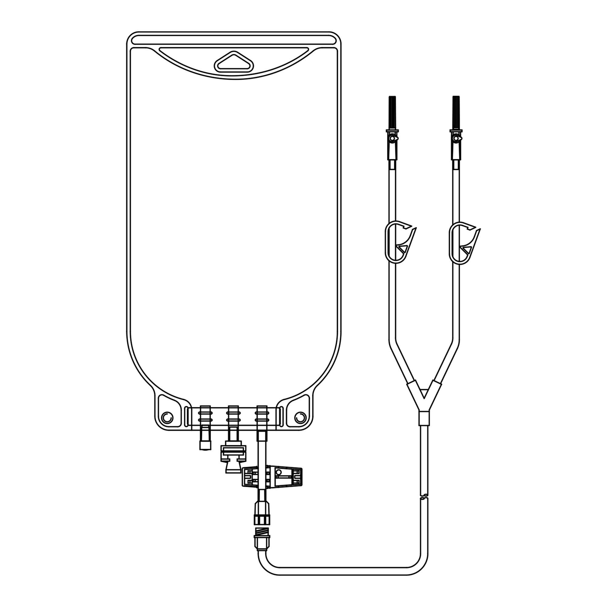 McKesson Brand BAG, EVA GRAVITY 2LEG 2000ML (50/CS)