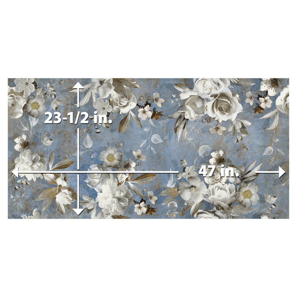 Parete Setoso Blue 23-1/2 in. x 47 in. Porcelain Floor and Wall Tile