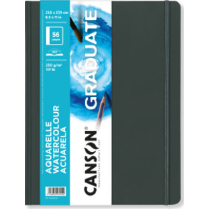 Graduate Watercolor Art Book, Hard Cover Binding, 28 Sheet, 8.5x11 inch, 1 Count