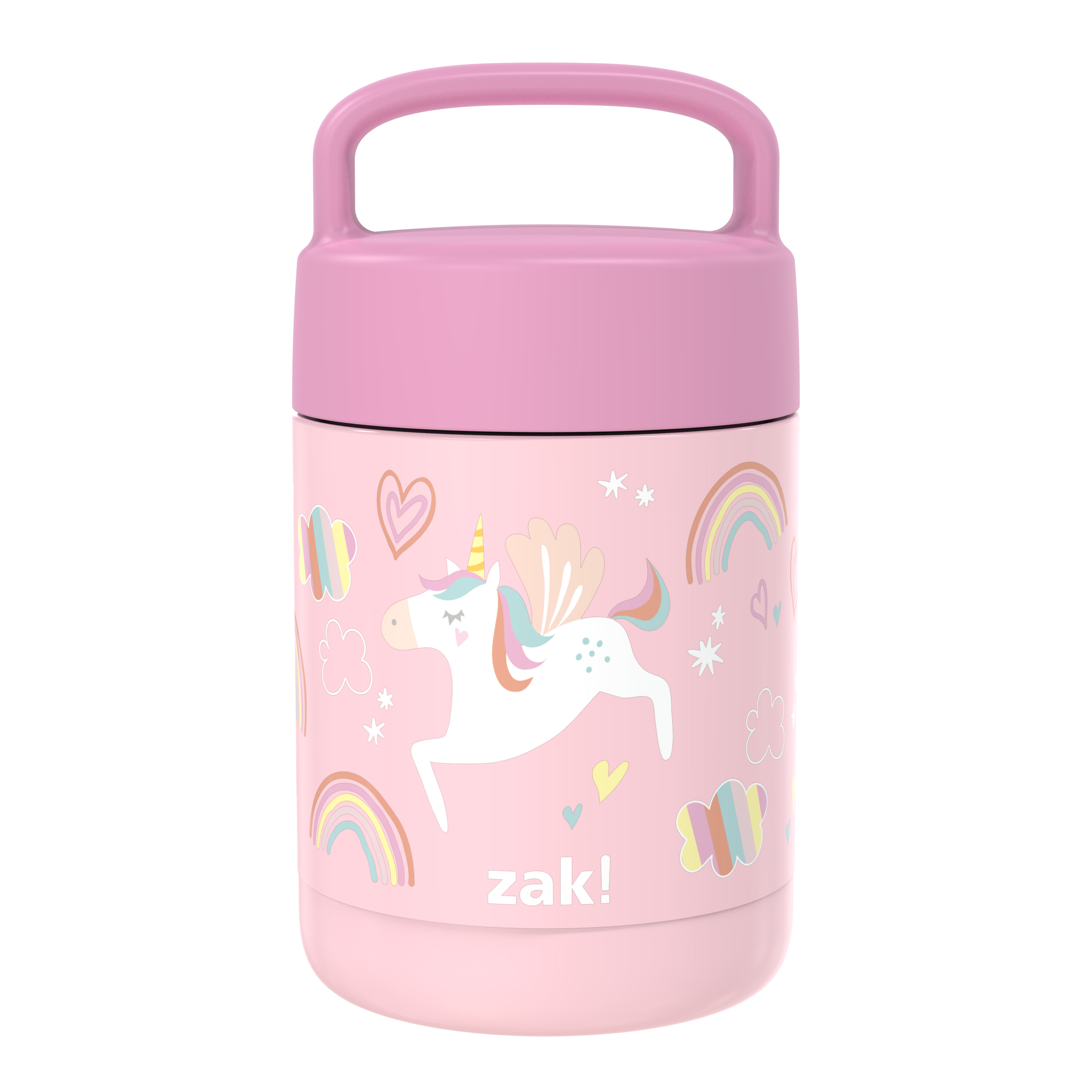 Zak Lunch! Reusable Vacuum Insulated Stainless Steel Food Container, Unicorns slideshow image 1
