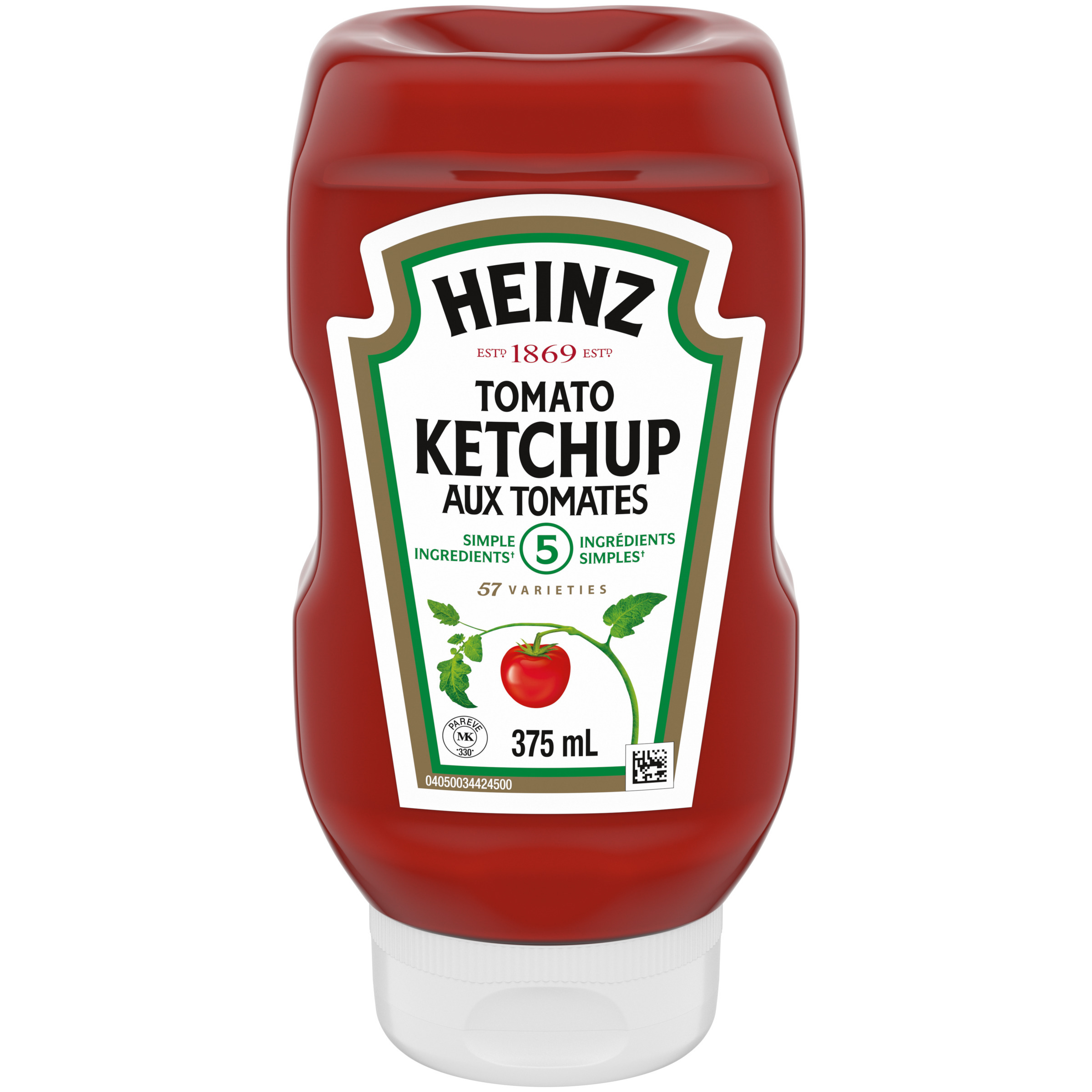 HEINZ Ketchup Upside Down Bottle Kosher 375ml 24