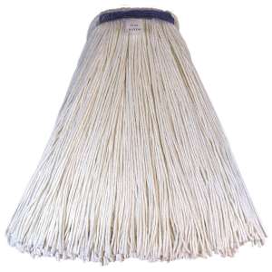 Hillyard, 32oz, Cut-End, 1.25" Headband, Rayon, White, Wet Mop