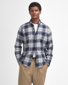 Fortrose Tailored Long-Sleeved Shirt Blue Granite