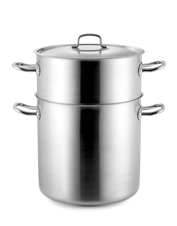 Conjunto cuscusera de 35-centimeter-diameter bottom pot and upper pot with lid