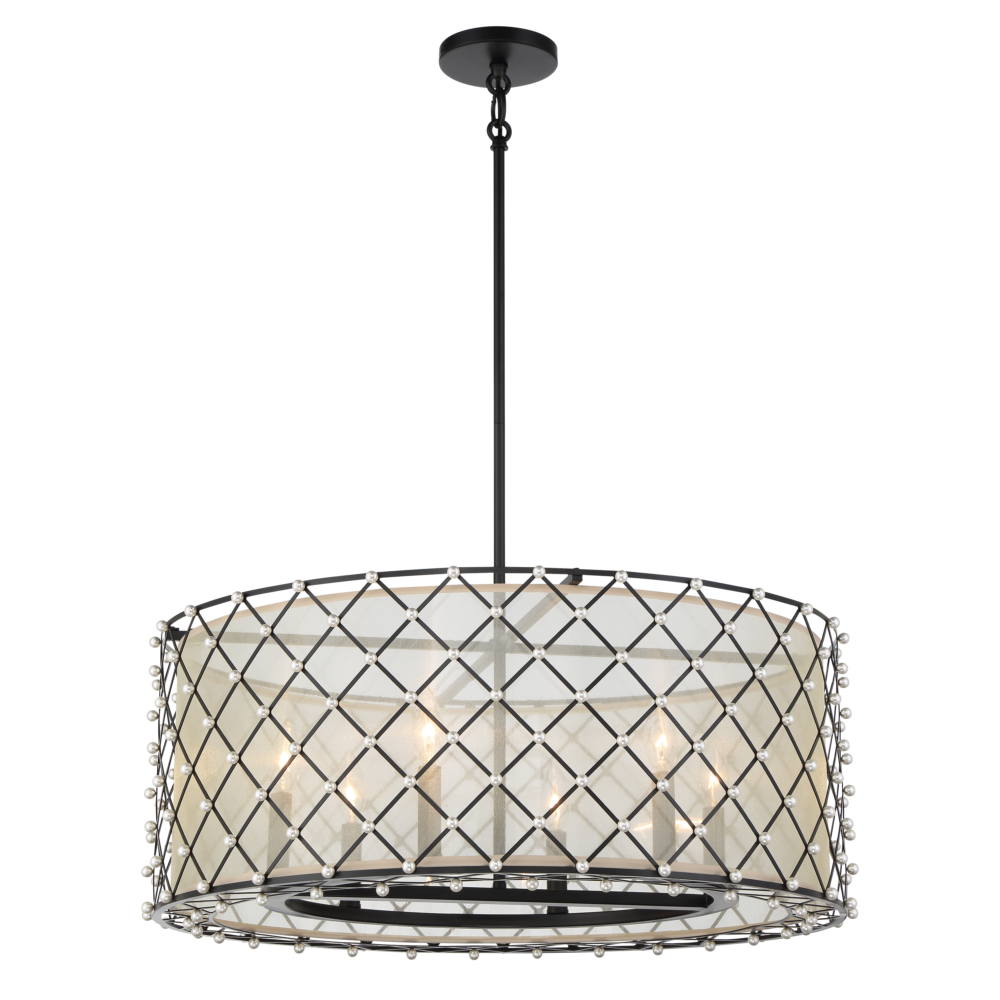 Sheer Elegance - 6 Light Pendant