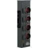 Branch unit EZ Meter-Pak 125A 4 sockets 120/240 VAC no bypass ringed 800A Al busbar
