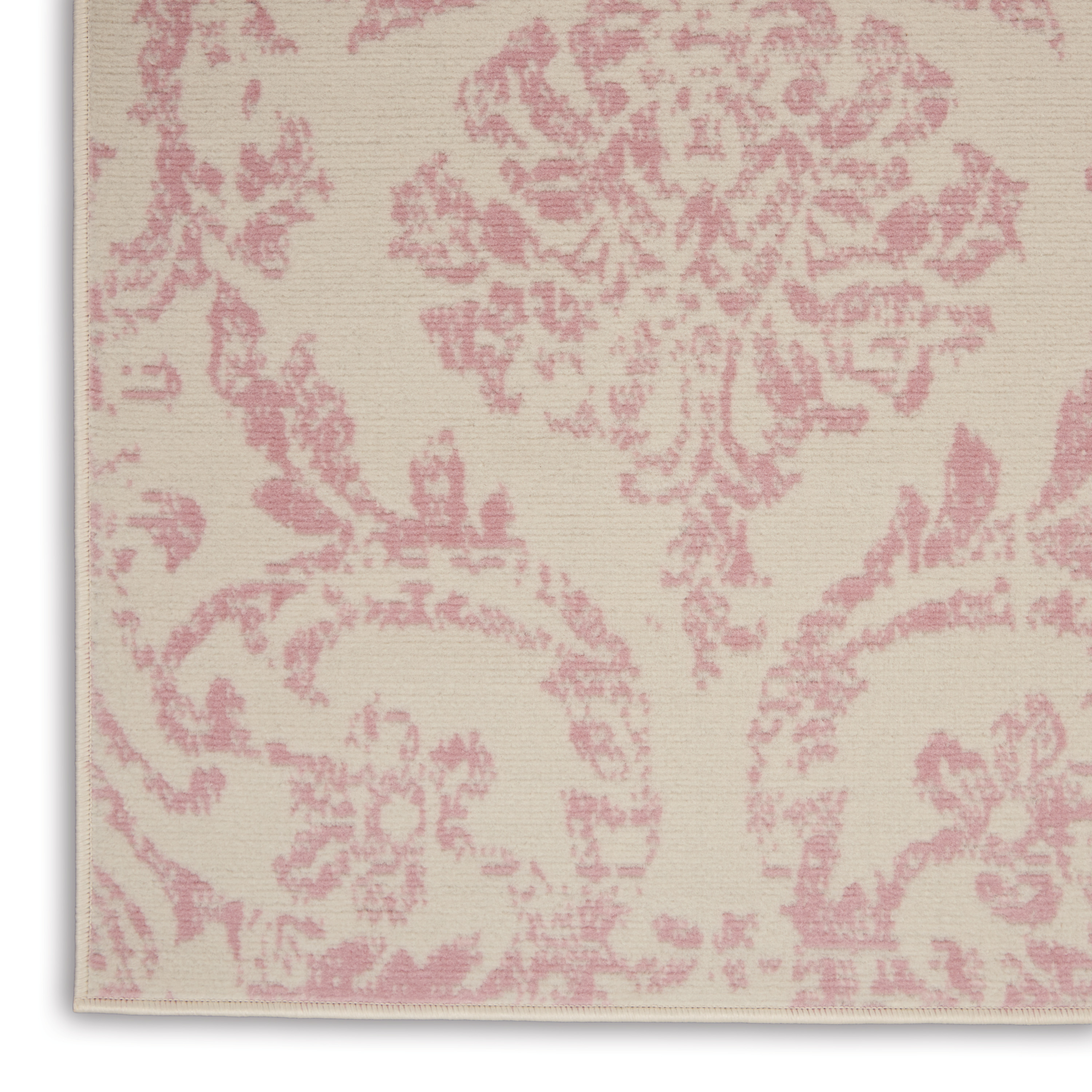 Nourison Jubilant 4' x 6' Ivory Pink Vintage Indoor Rug
