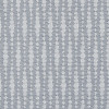 Light-gray woven fabric with narrow vertical chevron stripes; lying flat and static, showing a tight weave; close-up filling the frame under even, diffuse light with no visible surroundings.
