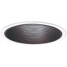 Step Baffle Trim Aluminum 120V Black 4.62 H x 7.75 in. W