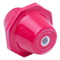 Standoff Insulator Polyester 3/8 in.-#16 Thread 3200V 5000 to 5700 lb. Capacity 2.5 in. Dia. Red 2.5 in. L