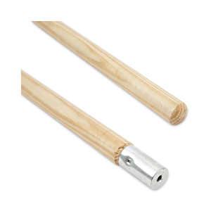 Boardwalk, Lie-Flat Bolt-On Lacquered Wood Mop Handle, 54", Natural