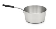 10-quart Wear-Ever® tapered aluminum saucepan with natural finish and silicone handle