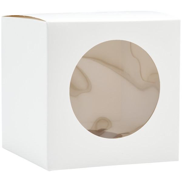 Circle Window Single Treat Cake Box