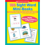 Scholastic Teaching Solutions 100 Sight Word Mini-Books Activity Book, Grades K-2 SC-0439387809
